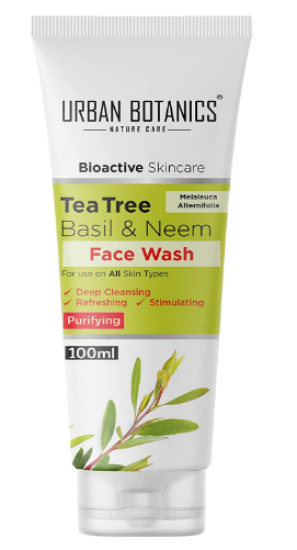 UrbanBotanics® Tea Tree, Basil & Purifying Neem Face Wash For Women & Men