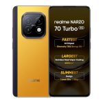 Realme Narzo 70 Turbo 5G (Turbo Yellow,6Gb Ram,128Gb Storage) | Segment’S Fastest Dimensity 7300 Energy 5G Chipset | Motorsports Inspired Design
